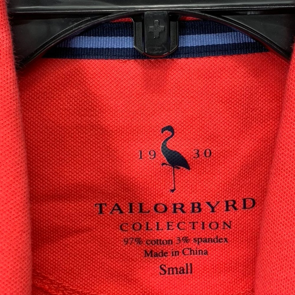 Tailorbyrd Coral Preppy Button Collar Short Sleeve - Picture 6 of 9